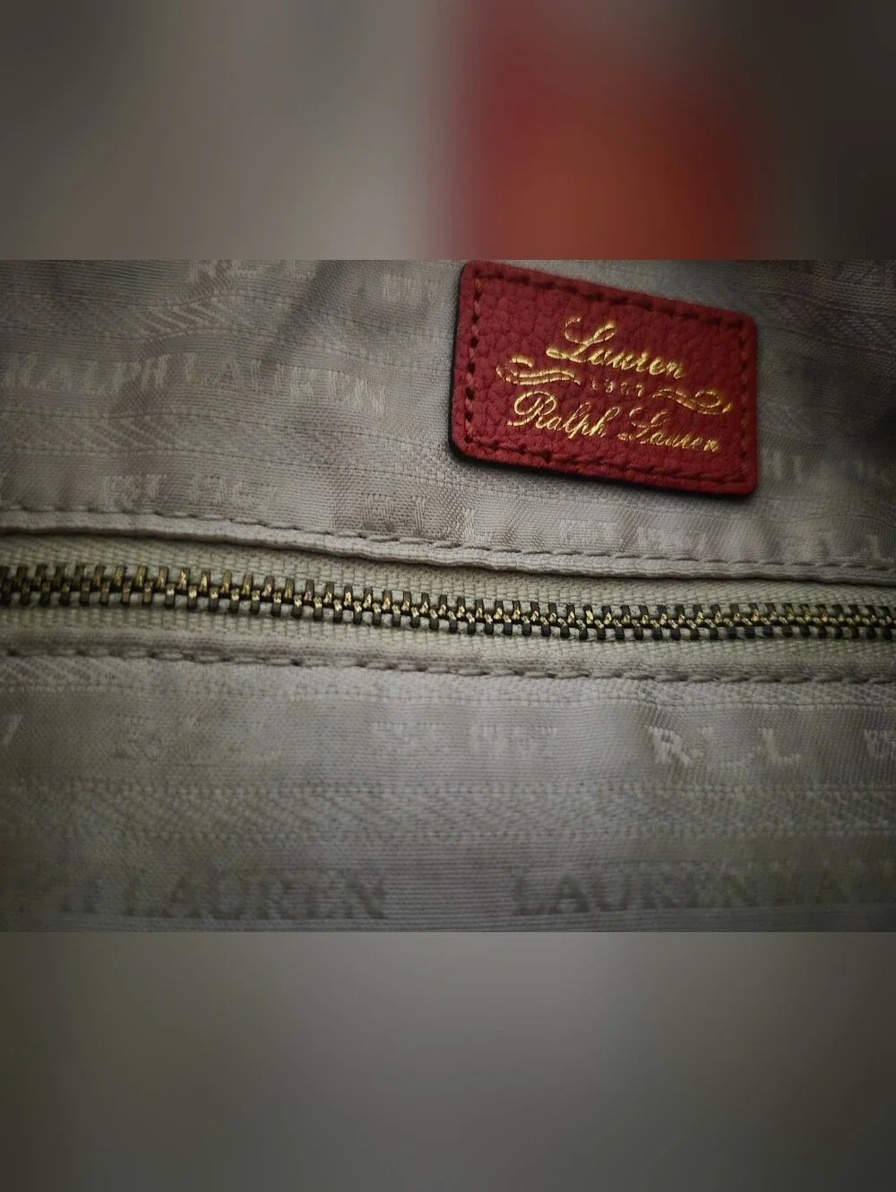 RALPH LAUREN-Deep Russet Leather Crossbody W/Gold Hardware. Prestige Cond!